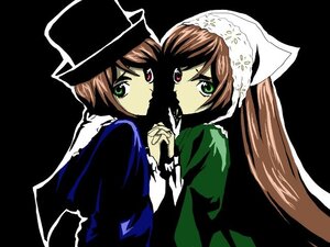 Rating: Safe Score: 0 Tags: 2girls brown_hair dress green_eyes hat head_scarf heterochromia holding_hands image interlocked_fingers long_hair long_sleeves looking_at_viewer multiple_girls pair red_eyes short_hair siblings simple_background sisters souseiseki suiseiseki top_hat twins User: admin