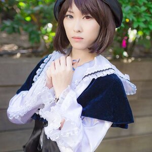 Rating: Safe Score: 0 Tags: 1girl bangs beret blurry blurry_background bokeh brown_eyes brown_hair christmas_tree depth_of_field dress hat lips long_sleeves looking_at_viewer looking_to_the_side outdoors realistic short_hair solo souseiseki upper_body User: admin