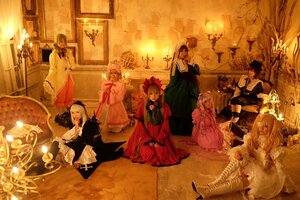 Rating: Safe Score: 0 Tags: 6+girls blonde_hair brown_hair candle dress hat long_hair multiple_boys multiple_cosplay multiple_girls silver_hair tagme User: admin