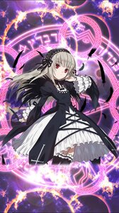 Rating: Safe Score: 0 Tags: 1girl black_dress black_legwear black_ribbon dress frilled_legwear frills gothic_lolita hairband image lolita_fashion long_hair long_sleeves looking_at_viewer magic_circle red_eyes ribbon silver_hair solo suigintou thighhighs wings User: admin