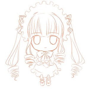 Rating: Safe Score: 0 Tags: 1girl bow bowtie chibi dress drill_hair frills full_body image long_hair long_sleeves monochrome ringlets shinku simple_background solo standing striped twin_drills very_long_hair white_background User: admin