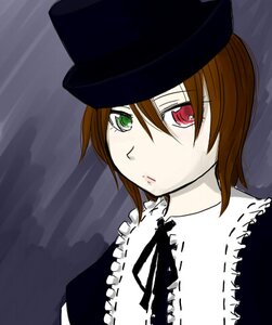 Rating: Safe Score: 0 Tags: 1girl black_headwear brown_hair closed_mouth frilled_shirt_collar frills green_eyes hair_between_eyes hat heterochromia image looking_at_viewer red_eyes short_hair solo souseiseki suiseiseki User: admin