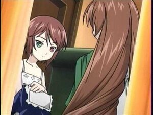 Rating: Safe Score: 0 Tags: 2girls brown_hair dress green_eyes heterochromia holding image indoors long_hair multiple_girls pair short_hair siblings sisters souseiseki suiseiseki User: admin