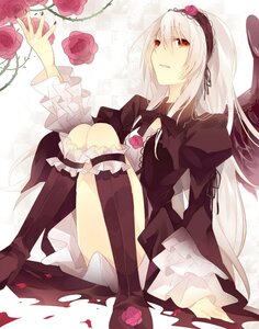 Rating: Safe Score: 0 Tags: 1girl dress flower frills hairband image lolita_fashion long_hair long_sleeves pink_flower pink_rose purple_flower purple_rose red_eyes red_flower red_rose rose rose_petals solo suigintou thorns white_hair wings User: admin