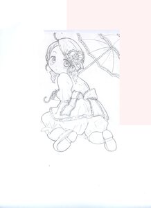 Rating: Safe Score: 0 Tags: 1girl ahoge blush boots dress flower full_body greyscale hair_flower hair_ornament holding_umbrella image kanaria long_sleeves looking_at_viewer monochrome parasol solo umbrella User: admin
