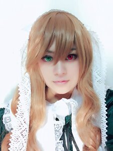 Rating: Safe Score: 0 Tags: 1girl blonde_hair closed_mouth green_eyes hat heterochromia lips long_hair looking_at_viewer portrait red_eyes ribbon solo straw_hat suiseiseki User: admin
