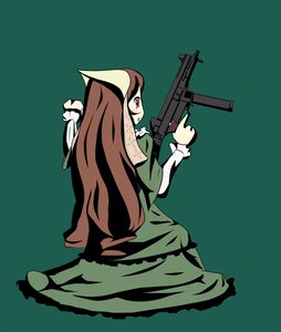 Rating: Safe Score: 0 Tags: 1girl brown_hair commentary_request dedorudy dress frills full_body green_dress gun h&k_ump heckler_&_koch holding holding_gun holding_weapon image long_hair long_sleeves red_eyes rifle rozen_maiden solo submachine_gun suiseiseki very_long_hair weapon User: admin