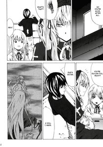 Rating: Safe Score: 0 Tags: 2girls comic doujinshi doujinshi_#12 greyscale image long_hair monochrome multiple multiple_girls ribbon User: admin