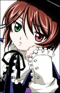 Rating: Safe Score: 0 Tags: 1girl bangs black_border black_ribbon border brown_hair closed_mouth eyebrows_visible_through_hair frills green_eyes hat heterochromia image letterboxed long_sleeves looking_at_viewer red_eyes ribbon short_hair simple_background solo souseiseki upper_body white_background User: admin