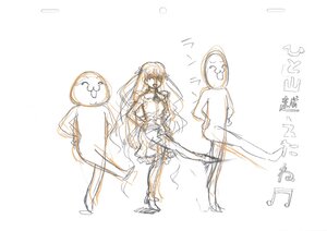 Rating: Safe Score: 0 Tags: 1girl barasuishou hatsune_miku image long_hair monochrome sitting sketch solo striped twintails vertical_stripes very_long_hair User: admin