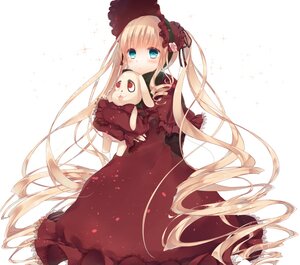 Rating: Safe Score: 0 Tags: 1girl aqua_eyes blonde_hair blue_eyes blush bonnet bow commentary_request doll_hug dress drill_hair flower image komeshiro_kasu kunkun lace lace-trimmed_dress lace_trim long_hair object_hug red_dress rose rozen_maiden shinku solo stuffed_animal very_long_hair white_background User: admin
