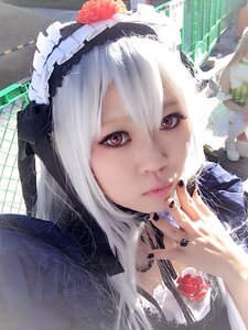 Rating: Safe Score: 0 Tags: 1girl bangs black_nails closed_mouth eyelashes fingernails lips long_hair looking_at_viewer nail_polish solo suigintou white_hair User: admin