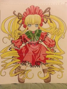 Rating: Safe Score: 0 Tags: 1girl 86800 blonde_hair blue_eyes bonnet bow bowtie dress drill_hair frills full_body green_bow image long_hair long_sleeves looking_at_viewer photo red_dress shinku simple_background solo standing traditional_media twin_drills twintails very_long_hair User: admin