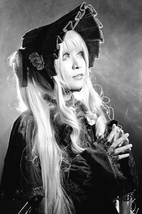 Rating: Safe Score: 0 Tags: 1girl artist_name bangs bonnet flower greyscale hair_ornament hat lips long_hair looking_at_viewer monochrome shinku solo upper_body User: admin