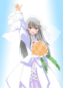 Rating: Safe Score: 0 Tags: 1girl black_hair bouquet bridal_veil bride code_geass dress flower hane_(hanegoya) image long_hair open_mouth parody pun red_eyes rose rozen_maiden solo suigintou tears tianzi veil wedding_dress yellow_rose User: admin