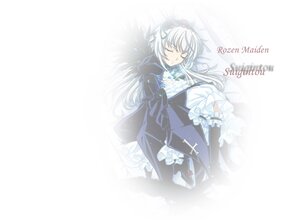 Rating: Safe Score: 0 Tags: 1girl closed_eyes dress flower frills image long_hair long_sleeves lying rose silver_hair sleeping solo suigintou very_long_hair white_rose User: admin