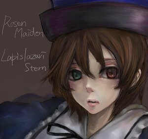 Rating: Safe Score: 0 Tags: 1girl auto_tagged brown_eyes brown_hair character_name commentary_request face hat heterochromia image kidojiru lips looking_at_viewer portrait rozen_maiden short_hair solo souseiseki User: admin