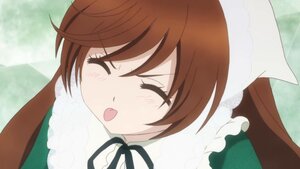 Rating: Safe Score: 0 Tags: 1girl blush brown_hair closed_eyes dress frills image maid ribbon solo suiseiseki tongue tongue_out User: admin