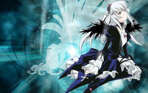 Rating: Safe Score: 0 Tags: 1girl black_wings dress floating_hair flower frills hairband image juliet_sleeves long_hair long_sleeves puffy_sleeves ribbon silver_hair solo suigintou wings User: admin