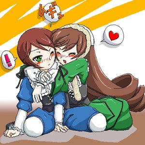 Rating: Safe Score: 0 Tags: ! !! 1boy blush brother_and_sister brown_hair dress green_dress green_eyes heart hug image long_hair long_sleeves multiple_girls one_eye_closed pair short_hair siblings sisters souseiseki spoken_exclamation_mark spoken_heart suiseiseki twins very_long_hair User: admin