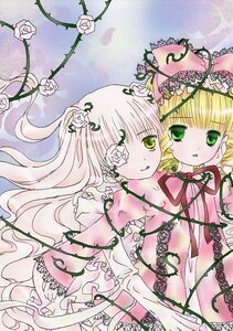 Rating: Safe Score: 0 Tags: 2girls blonde_hair dress eyepatch flower frills green_eyes hina_ichigo hinaichigo image kirakishou long_hair long_sleeves multiple_girls pair pink_rose ribbon rose smile thorns vines white_flower white_rose User: admin