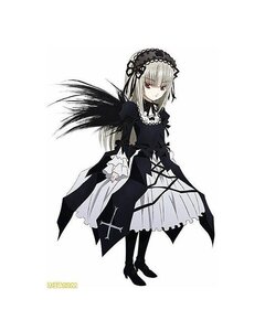 Rating: Safe Score: 0 Tags: 1girl boots dress frills full_body hairband image long_hair long_sleeves looking_at_viewer red_eyes ribbon rose simple_background solo standing suigintou white_background wings User: admin