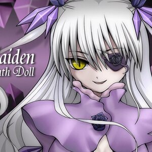 Rating: Safe Score: 0 Tags: 1girl barasuishou eyepatch flower hair_ornament hair_ribbon image long_hair purple_flower purple_ribbon purple_rose ribbon rose silver_hair smile solo yellow_eyes User: admin