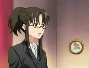 Rating: Safe Score: 0 Tags: 1girl bangs black_jacket blurry brown_eyes brown_hair collared_shirt formal glasses human image jacket kusabue_mitsu long_hair ponytail screencap shirt sidelocks solo suit upper_body white_shirt User: admin
