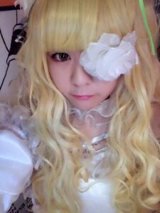 Rating: Safe Score: 0 Tags: 1girl artist_name bangs blonde_hair closed_mouth eyelashes flower hair_flower hair_ornament kirakishou lips long_hair looking_at_viewer portrait realistic signature smile solo white_flower white_rose User: admin