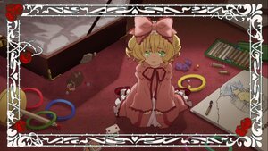 Rating: Safe Score: 0 Tags: 1girl blonde_hair bow cake cup dress flower frills green_eyes hair_bow hina_ichigo hinaichigo image pink_bow pink_dress red_flower red_rose rose short_hair solo teacup teapot vase User: admin