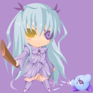 Rating: Safe Score: 0 Tags: 1girl barasuishou blush chibi dress full_body image long_hair long_sleeves purple_background purple_dress simple_background solo standing very_long_hair User: admin