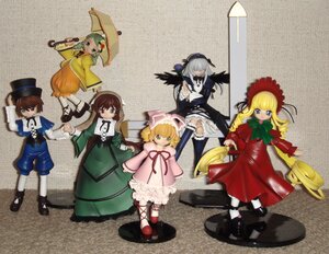 Rating: Safe Score: 0 Tags: 6+girls black_wings blonde_hair blue_dress blue_eyes bonnet bow brown_hair doll dress drill_hair green_dress green_eyes hat heterochromia hina_ichigo kanaria long_hair long_sleeves mary_janes multiple_dolls multiple_girls pantyhose pink_bow shinku siblings silver_hair souseiseki standing suigintou suiseiseki tagme wings User: admin