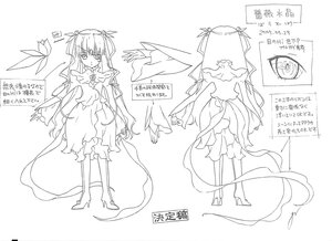 Rating: Safe Score: 0 Tags: 1girl barasuishou dress image lineart long_hair monochrome ribbon see-through solo striped very_long_hair User: admin