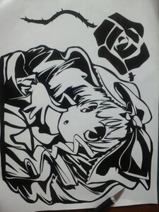 Rating: Safe Score: 0 Tags: 1girl dress hat hat_ribbon hinaichigo image long_hair long_sleeves looking_at_viewer mob_cap monochrome open_mouth ribbon solo traditional_media upper_body yakumo_yukari User: admin