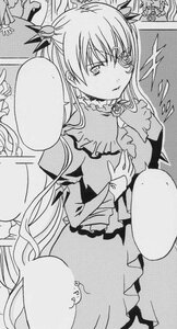 Rating: Safe Score: 0 Tags: barasuishou choker dress frills greyscale hair_ornament image long_hair monochrome multiple_girls solo User: admin