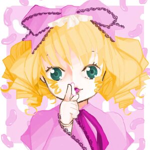 Rating: Safe Score: 0 Tags: 1girl aqua_eyes bangs blonde_hair blush green_eyes hinaichigo image long_sleeves looking_at_viewer pink_bow solo upper_body User: admin
