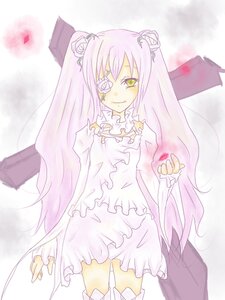 Rating: Safe Score: 0 Tags: 1girl auto_tagged dress eyepatch flower frills hair_flower image kirakishou long_hair pink_hair rose smile solo thighhighs very_long_hair yellow_eyes User: admin