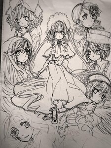 Rating: Safe Score: 0 Tags: bow dress drill_hair flower hair_bow hairband hat hina_ichigo image kanaria long_hair long_sleeves looking_at_viewer monochrome multiple multiple_girls rose shinku short_hair sketch suigintou suiseiseki tagme twintails wings User: admin