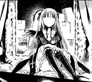 Rating: Safe Score: 0 Tags: 1girl building city dress greyscale hair_ribbon image long_hair monochrome ribbon solo suigintou User: admin