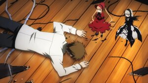 Rating: Safe Score: 0 Tags: 2boys blonde_hair brown_hair dress floor hat image long_sleeves multiple_boys multiple_girls on_floor pair sakurada_jun shinku short_hair silver_hair suigintou wooden_floor User: admin
