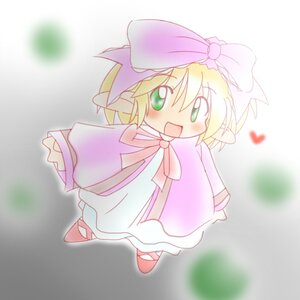 Rating: Safe Score: 0 Tags: 1girl blonde_hair blush bow dress full_body green_eyes hina_ichigo hinaichigo image long_sleeves open_mouth pink_bow pink_dress shoes short_hair smile solo standing striped User: admin