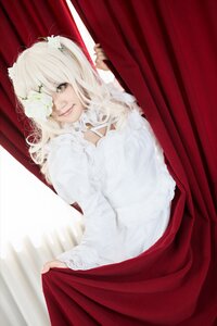Rating: Safe Score: 0 Tags: 1girl blonde_hair curtain_grab curtains eyepatch flower hair_ornament kirakishou lips long_hair looking_at_viewer skirt solo white_hair User: admin