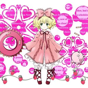 Rating: Safe Score: 0 Tags: 1girl apple blonde_hair blush bow cake cherry cross-laced_footwear cupcake dress food frills fruit full_body green_eyes hair_bow heart hina_ichigo hinaichigo image long_sleeves looking_at_viewer pantyhose pink_bow pink_dress short_hair smile solo strawberry strawberry_print User: admin