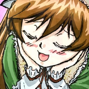 Rating: Safe Score: 0 Tags: :d >_< blush brown_hair chibi closed_eyes dress frills hands_on_own_cheeks hands_on_own_face image long_hair long_sleeves multiple_girls oekaki open_mouth simple_background smile solo suiseiseki User: admin