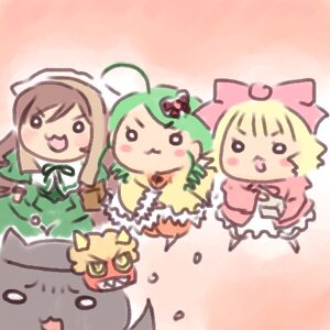 Rating: Safe Score: 0 Tags: 3girls ahoge blonde_hair bow cat image multiple multiple_girls open_mouth pink_bow smile tagme User: admin