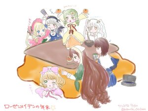 Rating: Safe Score: 0 Tags: 6+girls blonde_hair blue_eyes bow brown_hair cup dress food fruit green_eyes green_hair hair_ornament hairband hina_ichigo image kanaria kotatsu long_hair long_sleeves mandarin_orange multiple multiple_girls one_eye_closed open_mouth pink_bow shinku silver_hair smile souseiseki suigintou suiseiseki table tagme twintails User: admin