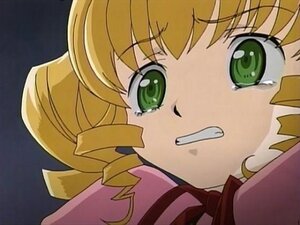 Rating: Safe Score: 0 Tags: 1girl angry auto_tagged bangs blonde_hair clenched_teeth close-up drill_hair face green_eyes hinaichigo image looking_at_viewer solo teeth User: admin