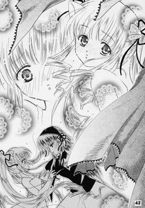 Rating: Safe Score: 0 Tags: 2girls blush comic doujinshi doujinshi_#43 greyscale hair_ribbon image long_hair monochrome multiple multiple_girls ribbon suigintou yuri User: admin