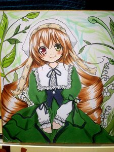 Rating: Safe Score: 0 Tags: 1girl brown_hair dress drill_hair frills green_dress green_eyes heterochromia image long_hair long_sleeves looking_at_viewer marker_(medium) pastel_(medium) puffy_sleeves red_eyes smile solo suiseiseki traditional_media twin_drills very_long_hair watercolor_(medium) User: admin