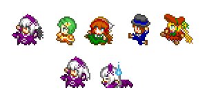 Rating: Safe Score: 0 Tags: 6+boys blue_hair chibi green_hair hat image long_hair multiple multiple_boys multiple_girls pixel_art purple_hair tagme weapon User: admin